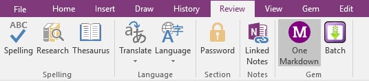 One Markdown for OneNote