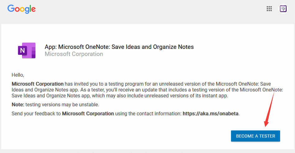 需要成為 OneNote Beta 的測試員