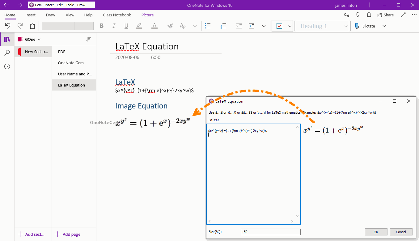 LaTeX 表達式生成圖片公式