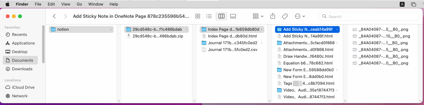 Notion 導出的 HTML 文件
