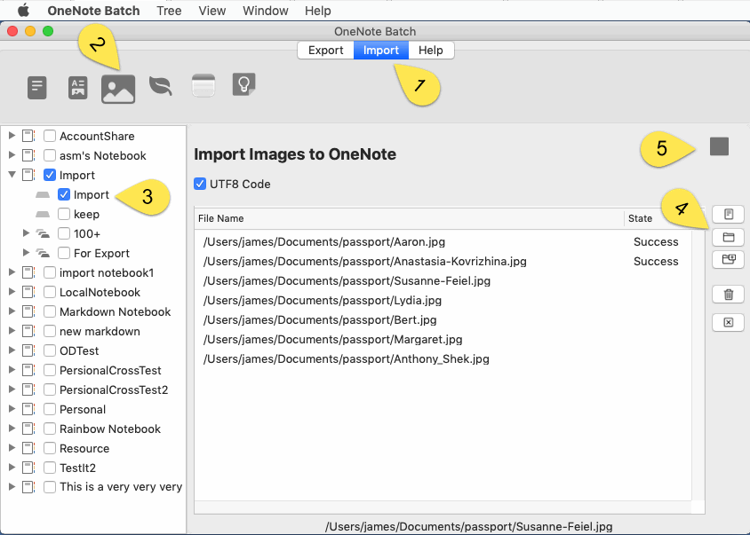 批量導入圖片到 Mac OneNote