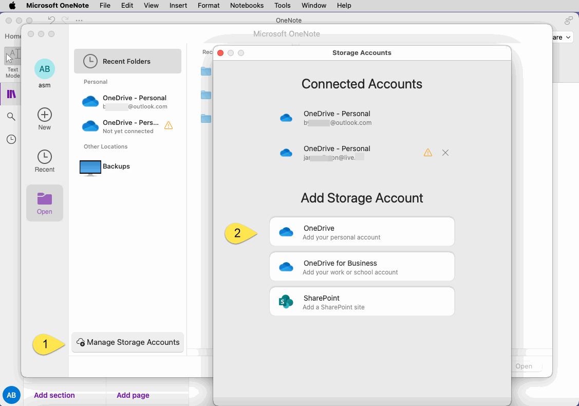 選擇 OneDrive 或者 OneDrive for Business 登錄微軟賬戶