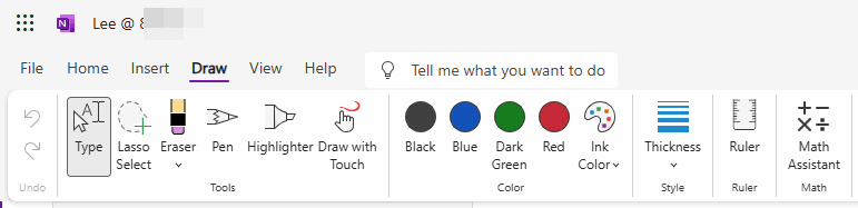 網頁版 OneNote 的“數學助手”