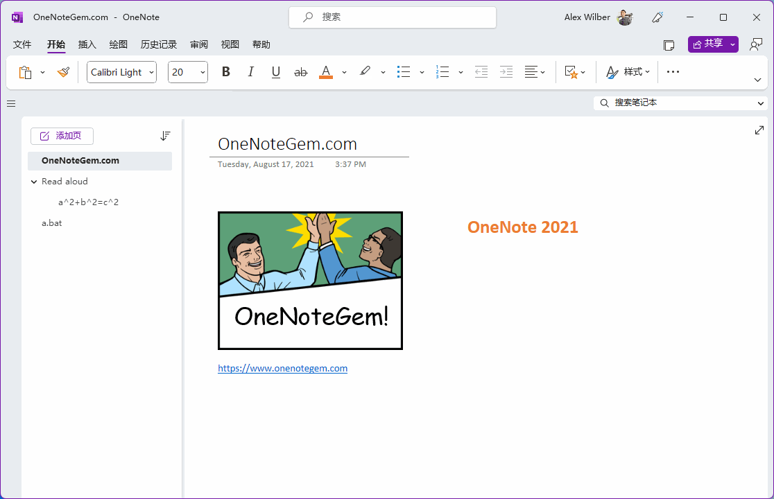 onenote 2021 v2308