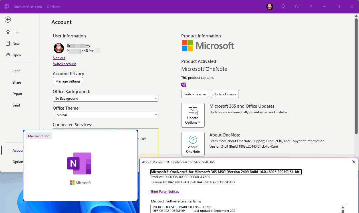 OneNote 365 免費版本