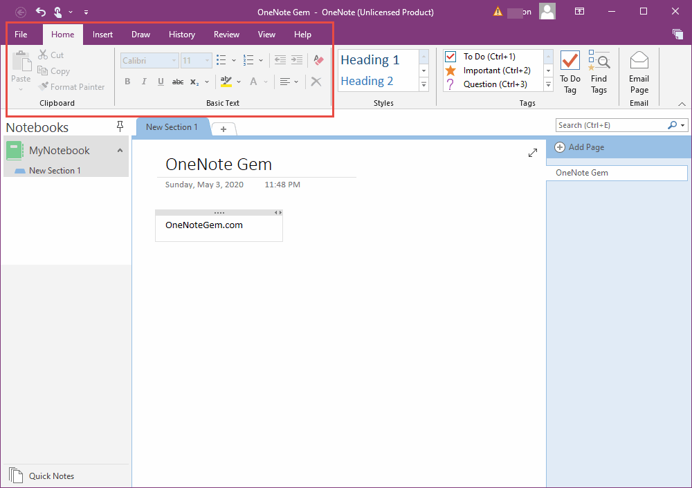 OneNote 窗口標題裏出現(產品激活失敗)