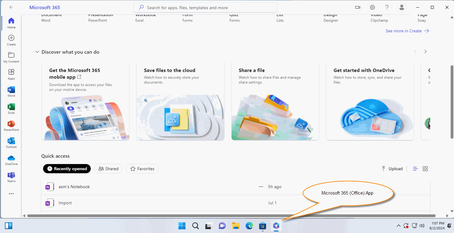 新買的電腦,從 Microsoft 365 (Office) App 打開的是 Web OneNote (OneNote Online)